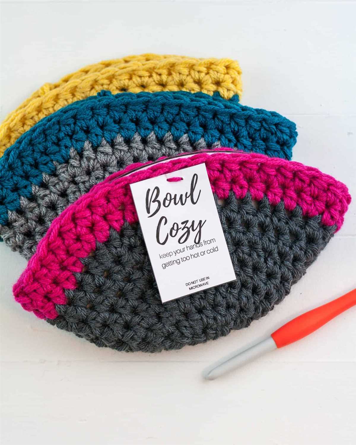 Knit bowl cozy pattern