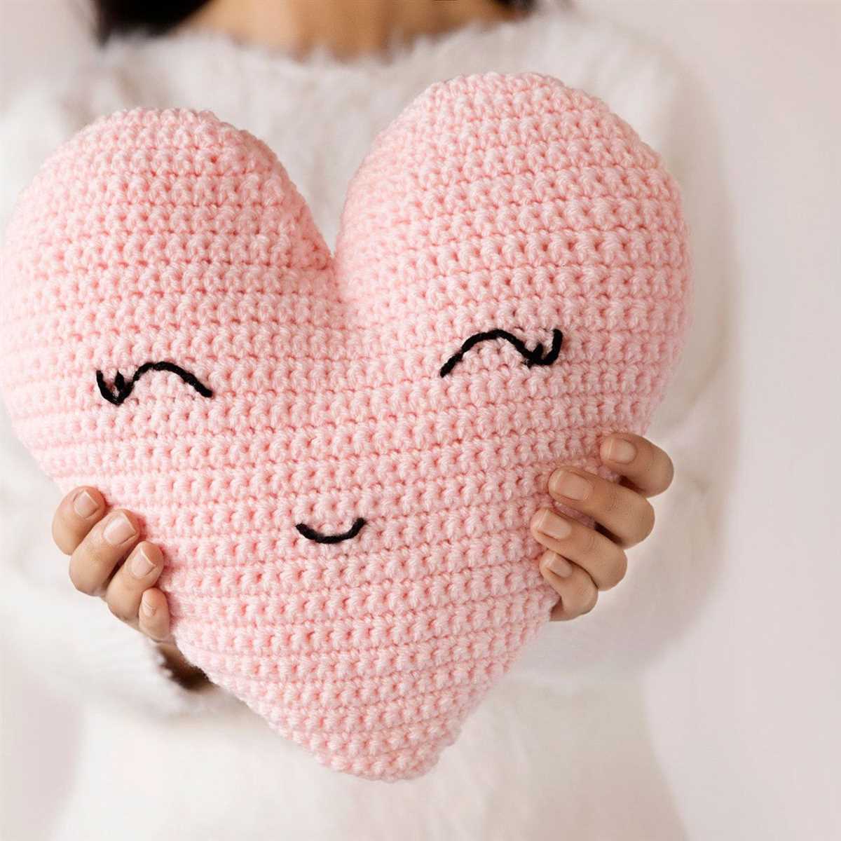 Knit heart pillow pattern