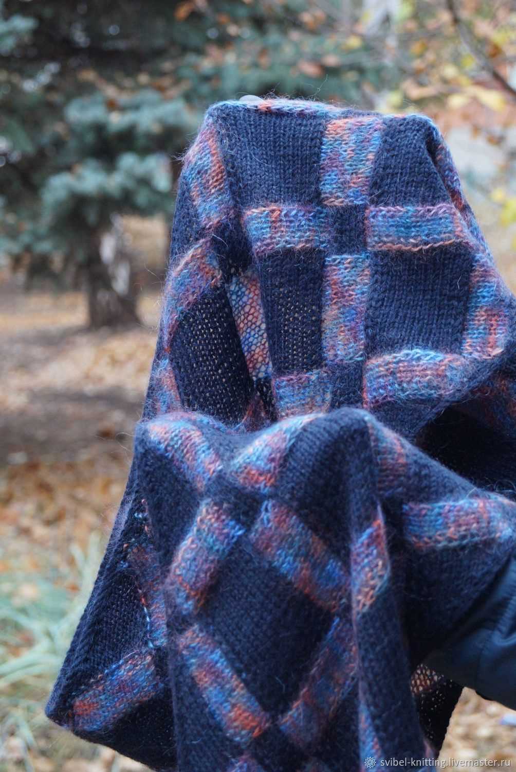 Patchwork scarf knitting pattern