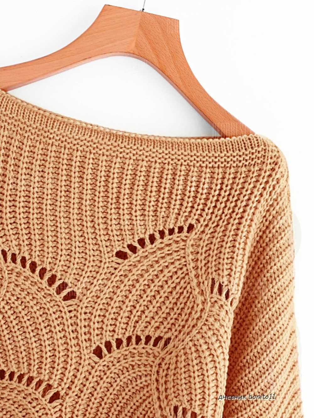 Eyelet knitting pattern