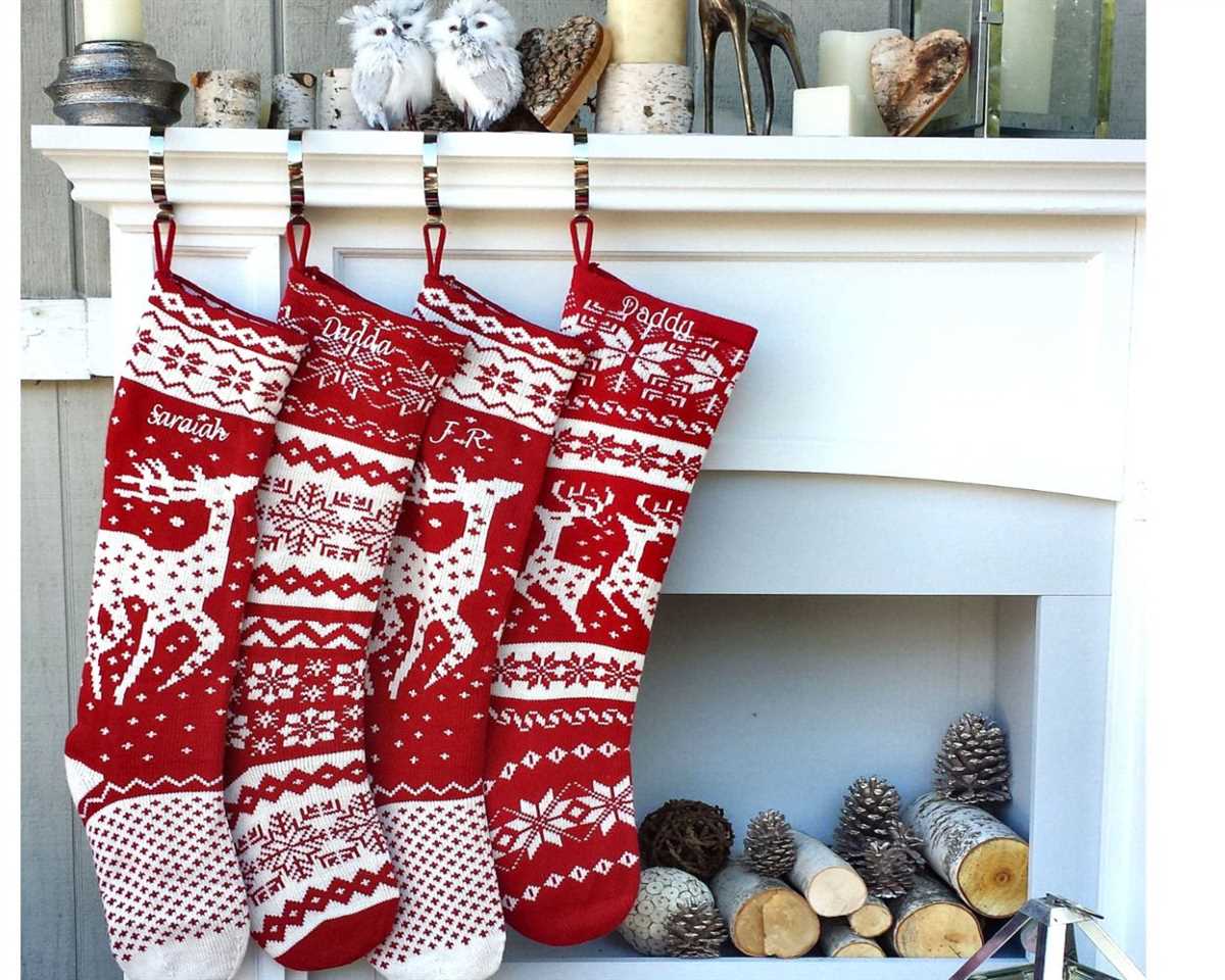 Fair isle christmas stocking knitting pattern