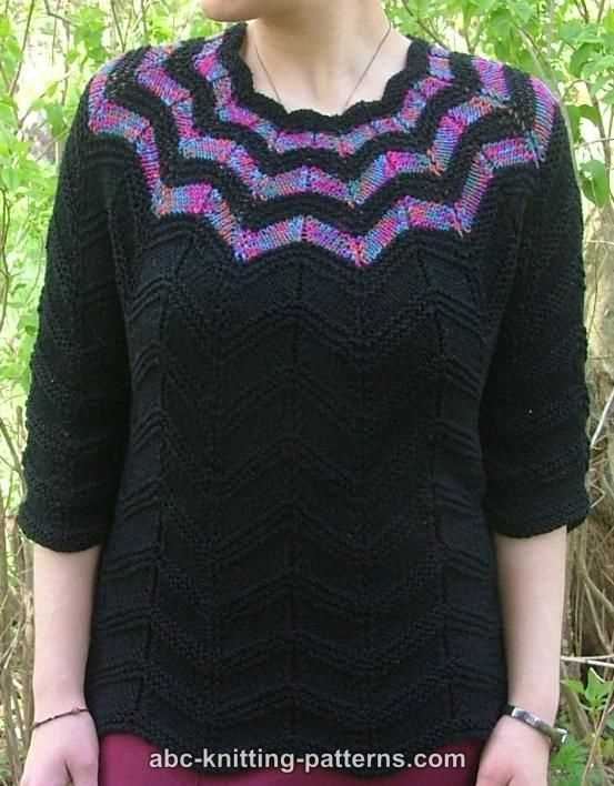 Fall sweater knitting pattern