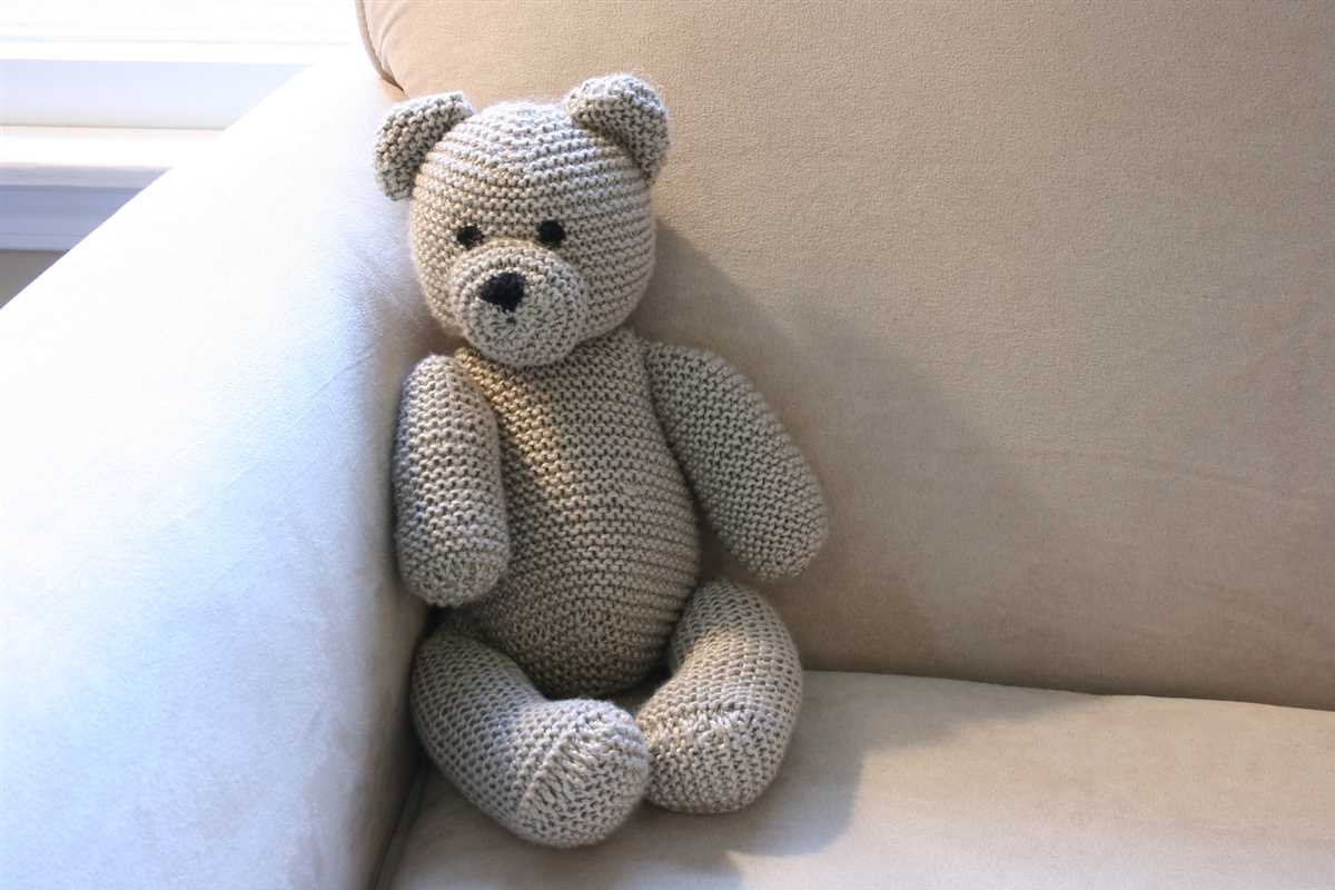 Fluffy teddy bear knitting pattern