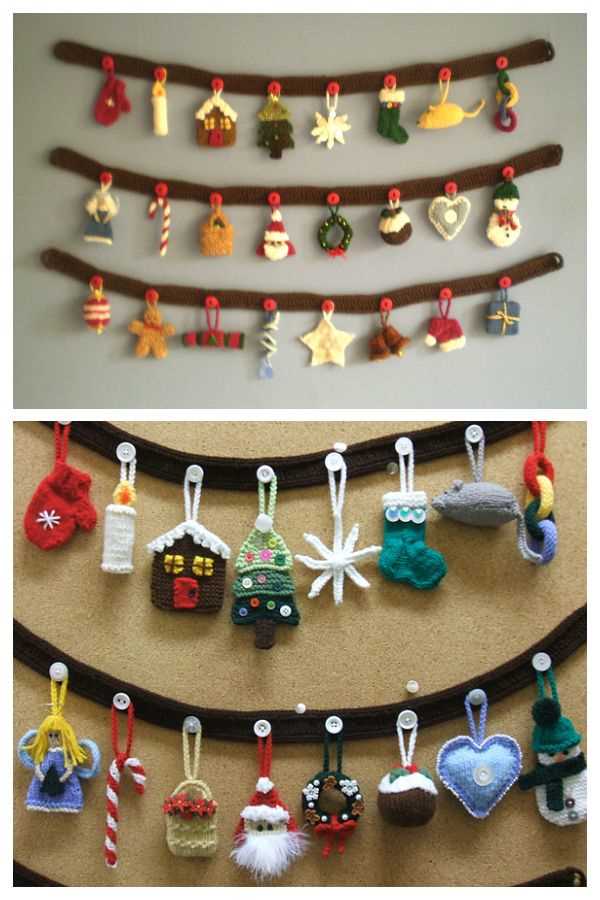 Free christmas garland knitting patterns