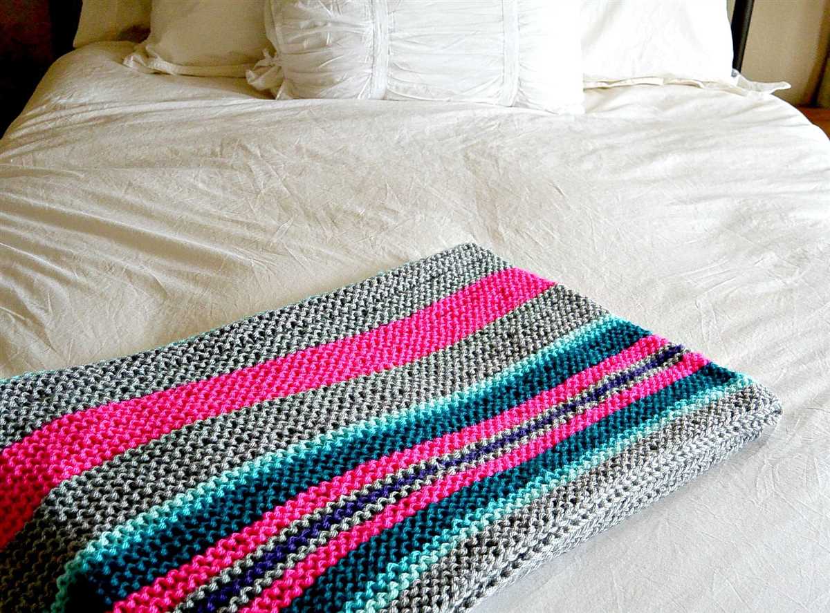 Knitted bed throws patterns
