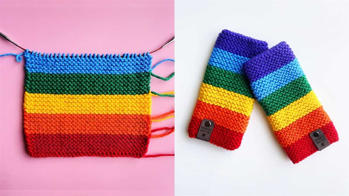 Fingerless gloves knitting pattern circular needles