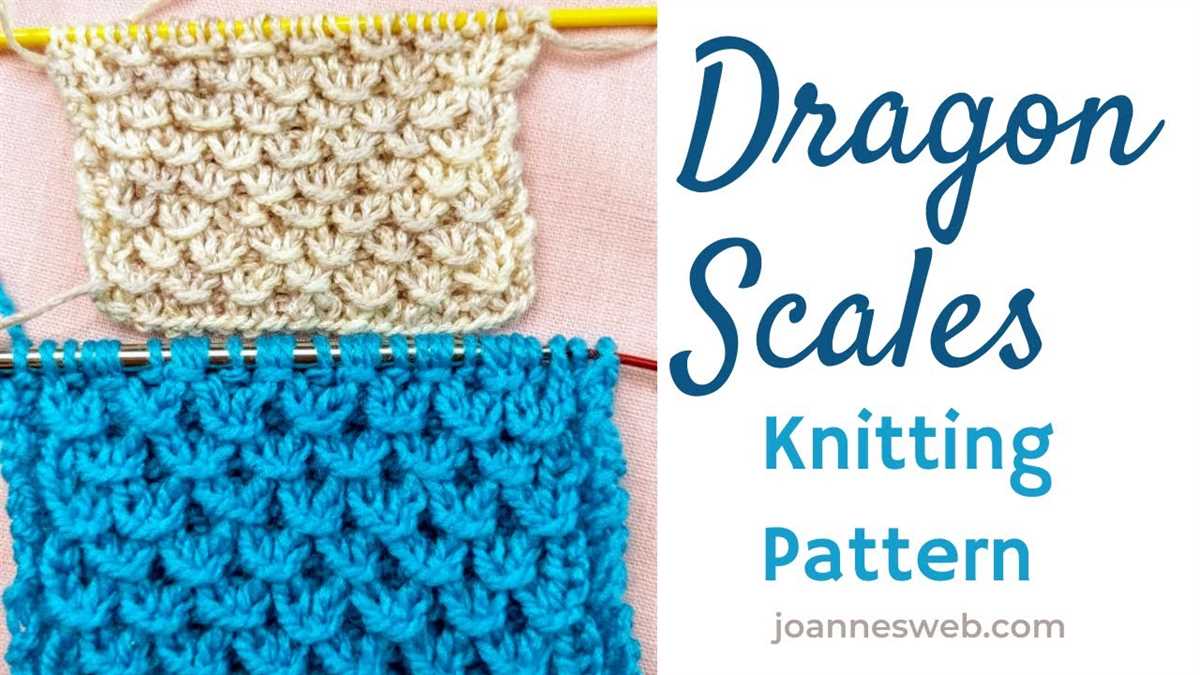 Fish scale knitting pattern