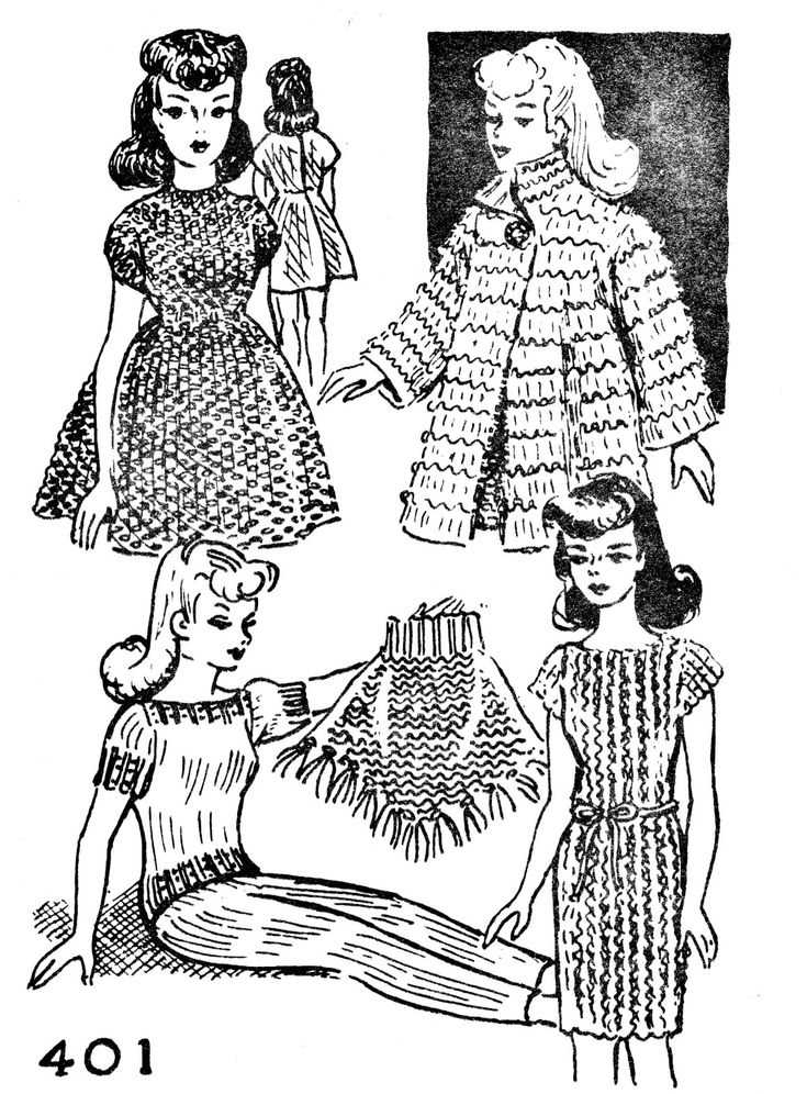 Free vintage knitting patterns for dolls