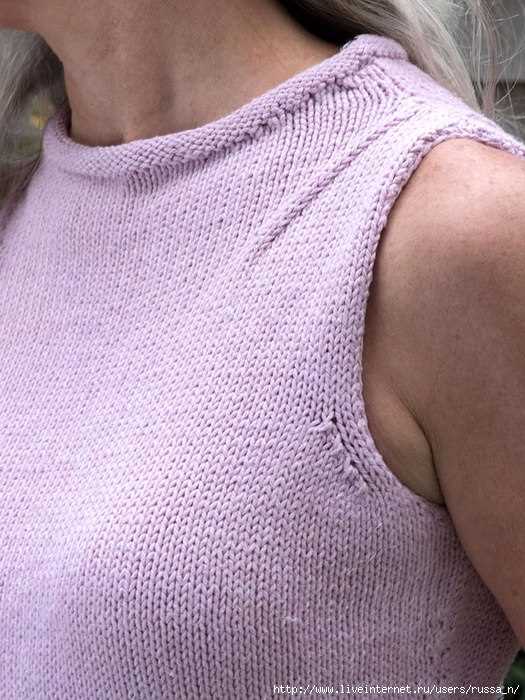 Simple tank top knitting pattern