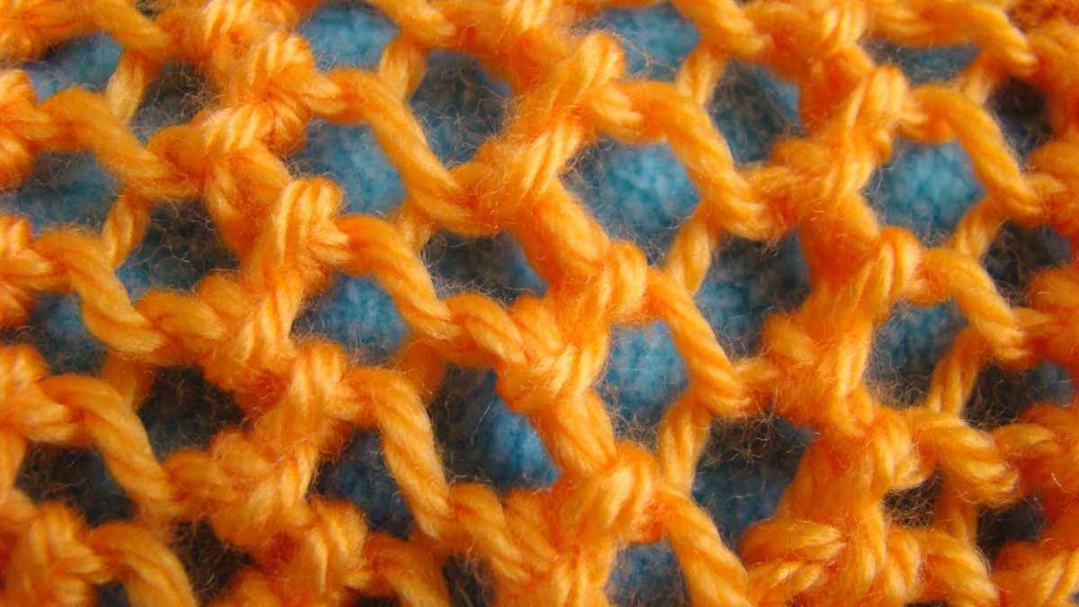 Open weave knitting patterns