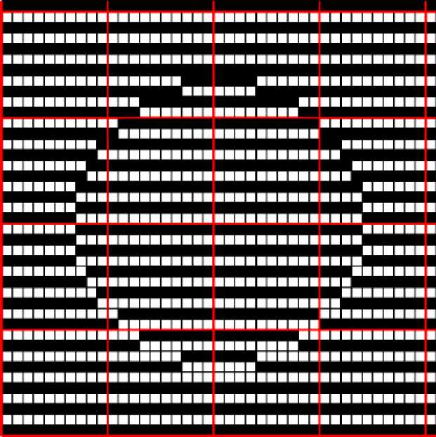Illusion knitting pattern
