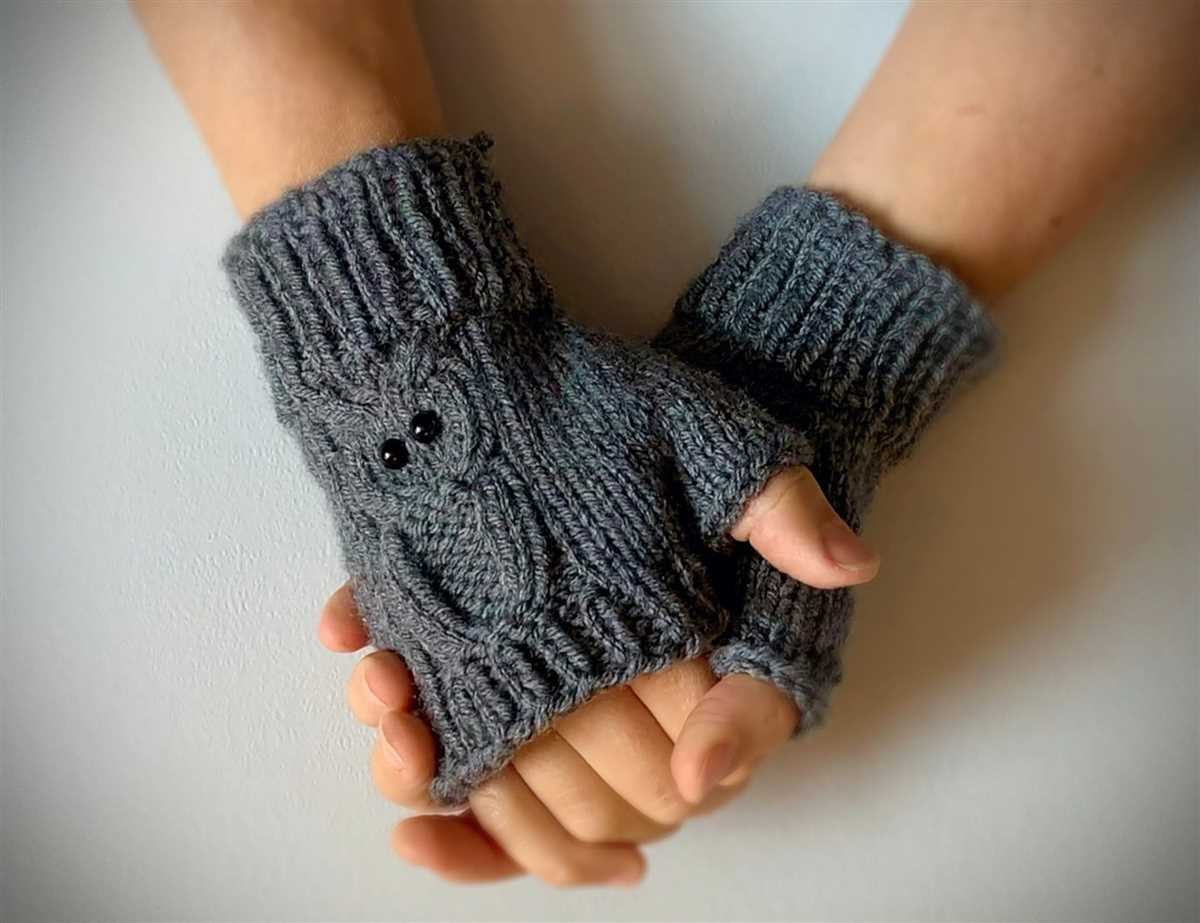 Free knit fingerless gloves pattern