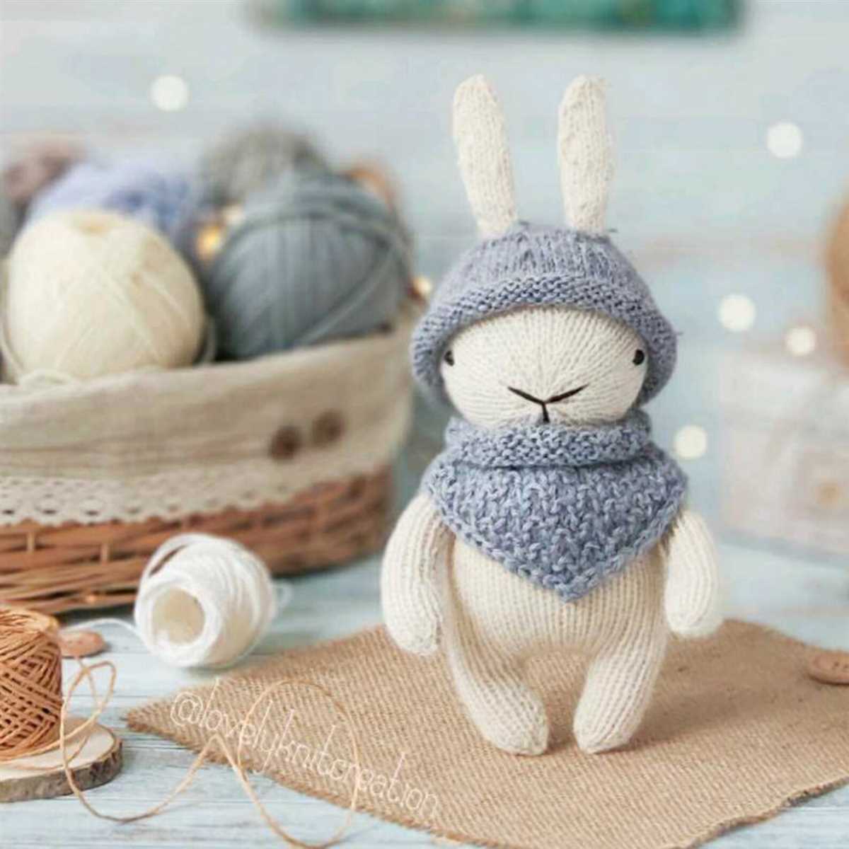 Free knitted bunny pattern