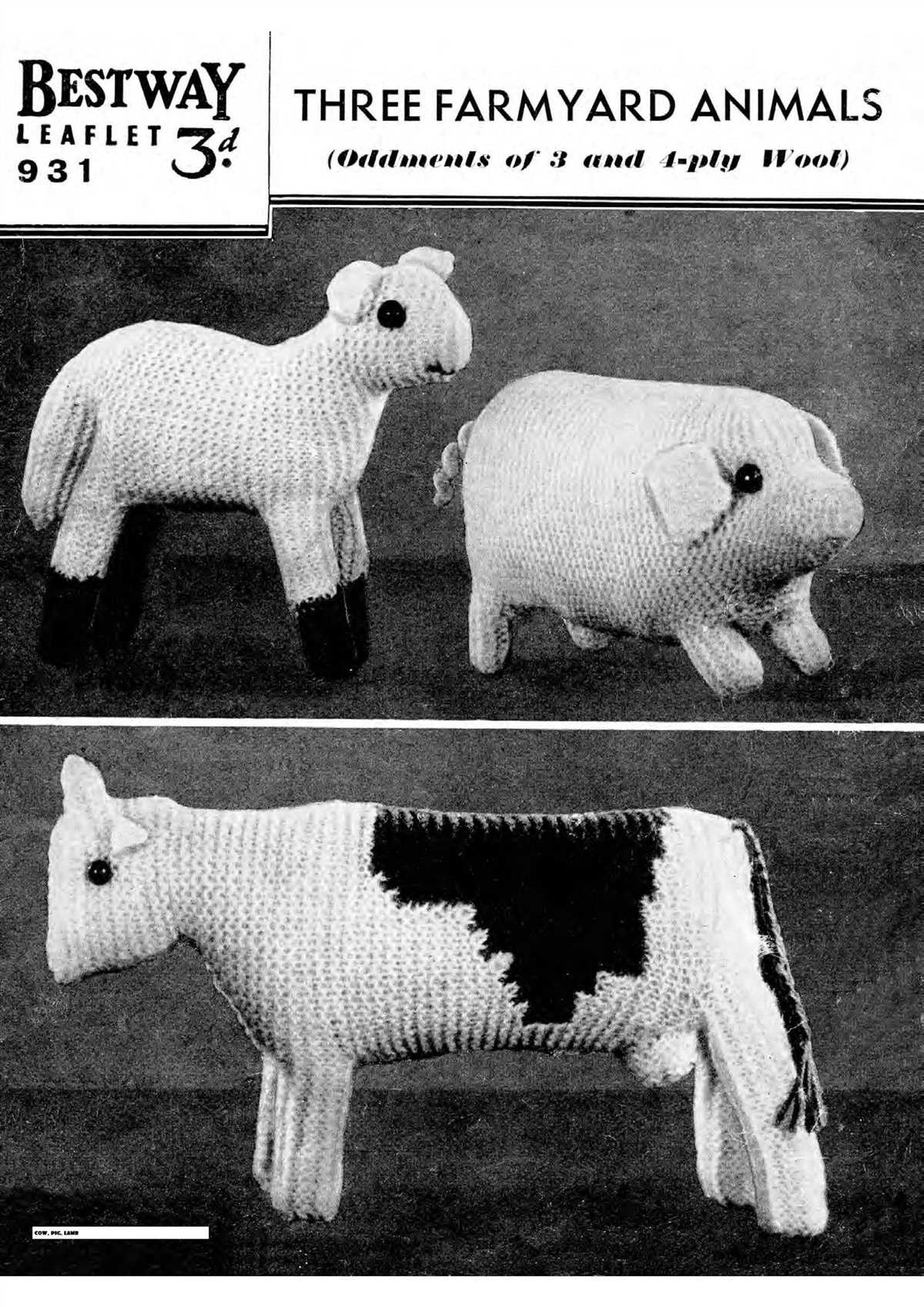 Free knitted cow patterns