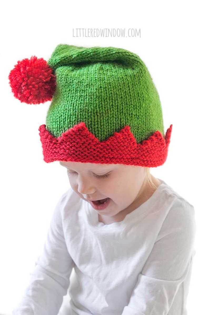 Free knitted elf hat pattern