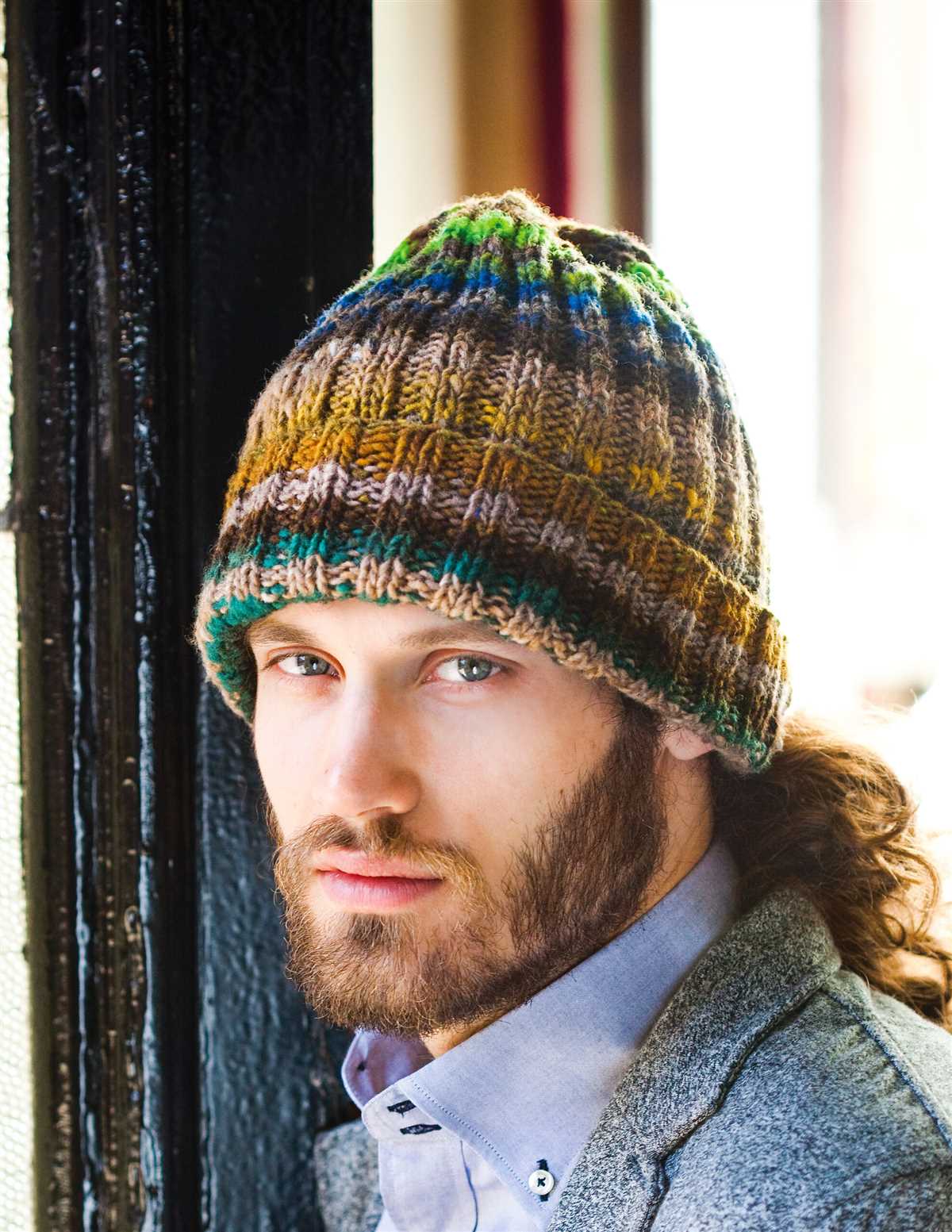 Free knitting pattern for men's beanie hat