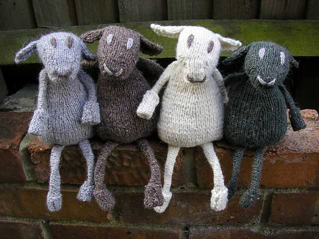 Free knitting pattern toy sheep