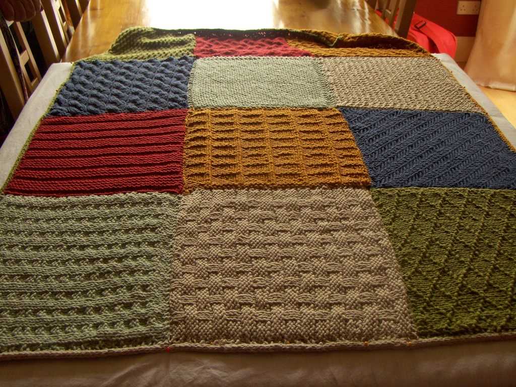 Free knitting patterns blanket squares