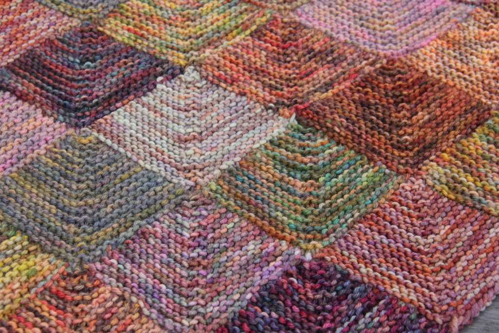 Sock yarn blanket knitting pattern