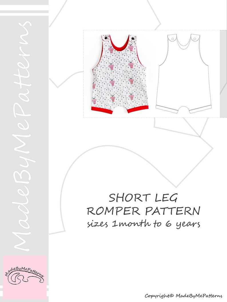 Knit romper sewing pattern