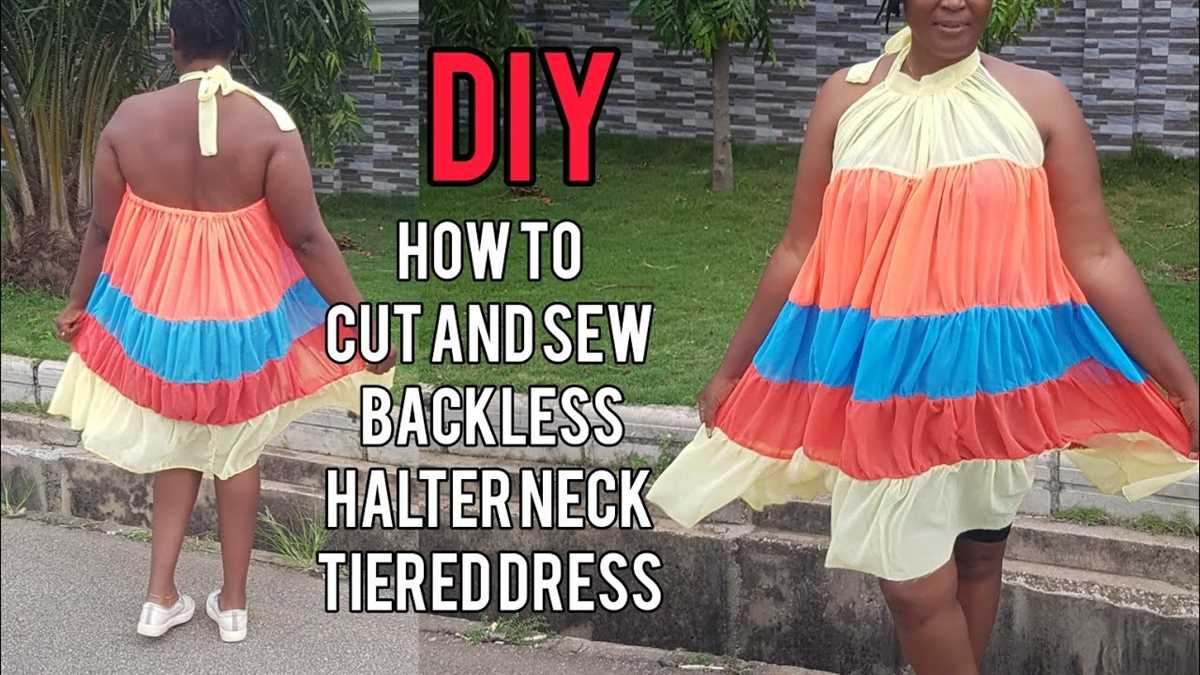 Knit halter dress pattern