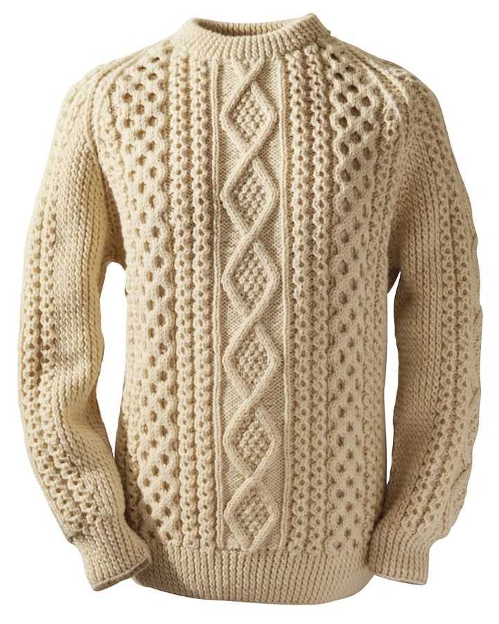 Mens aran cable knit sweater pattern