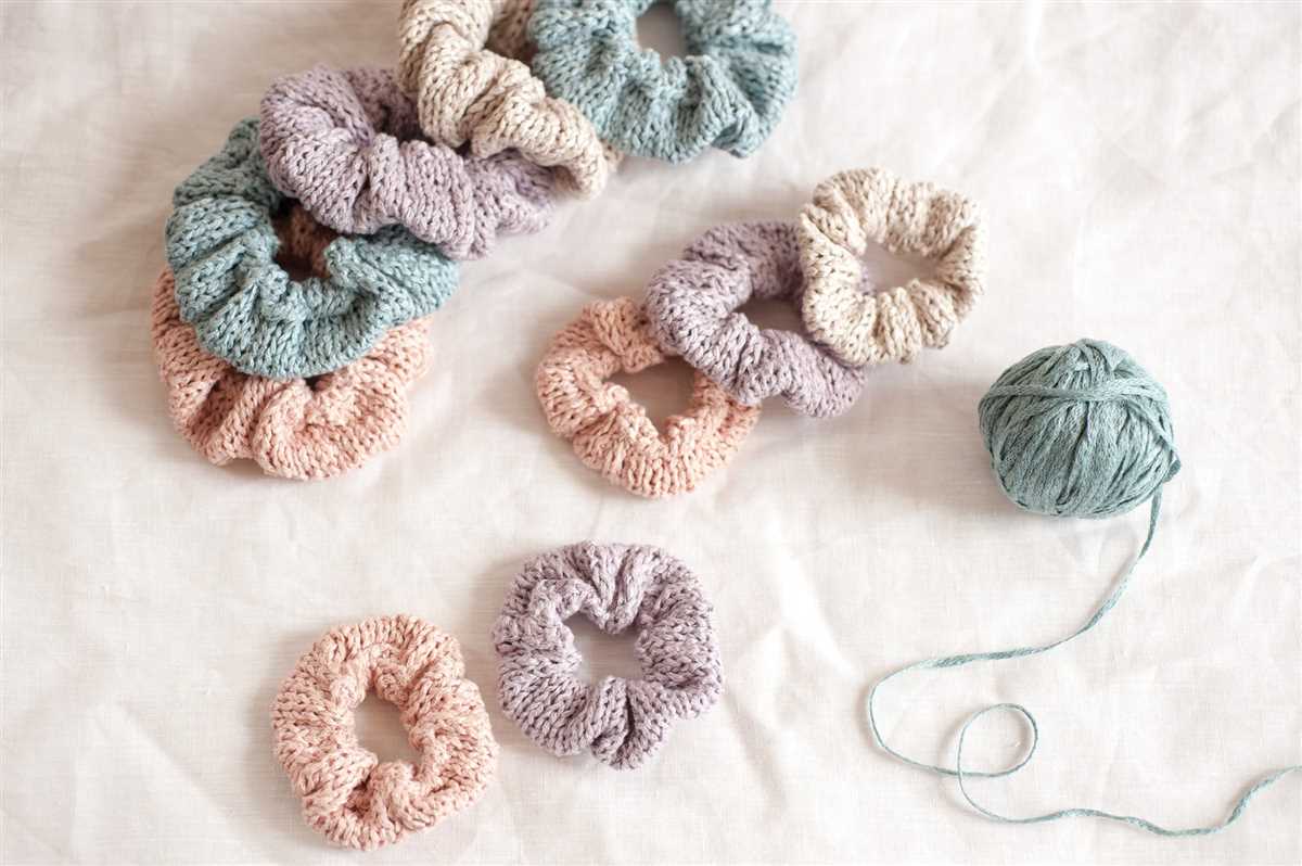 Free scrunchie knitting pattern