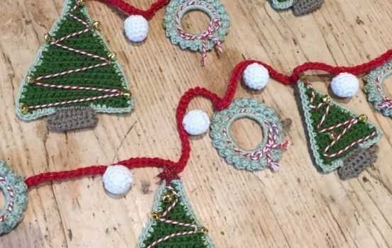 Free christmas garland knitting patterns