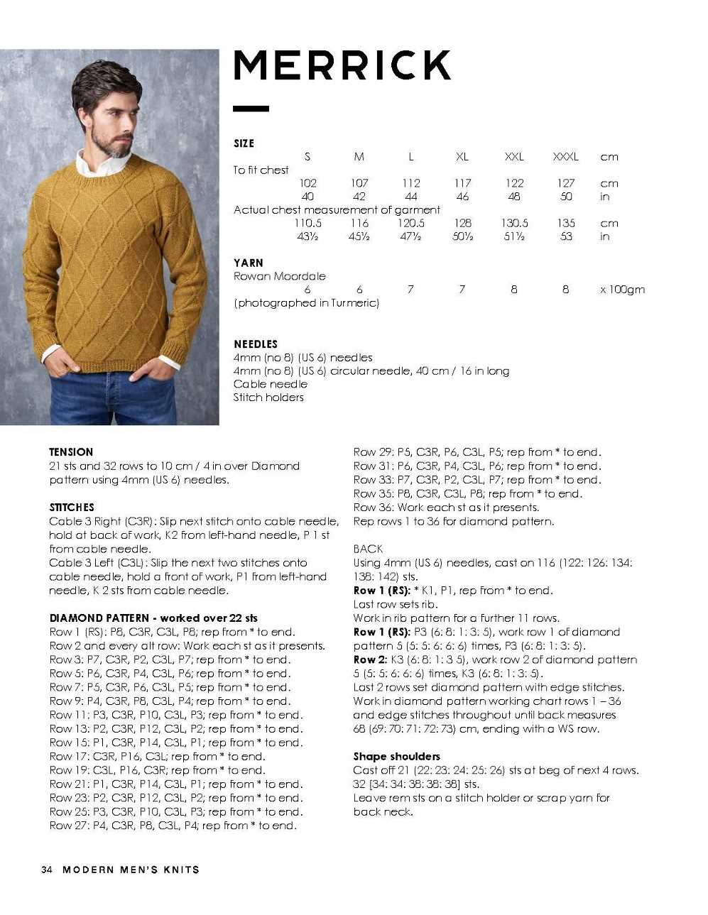 Modern men's knitting patterns