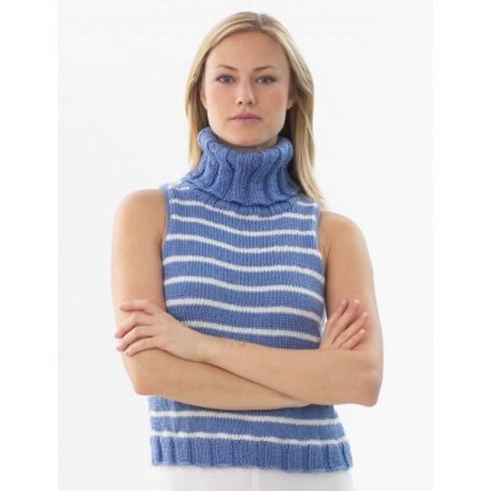 Sleeveless pullover knitting pattern