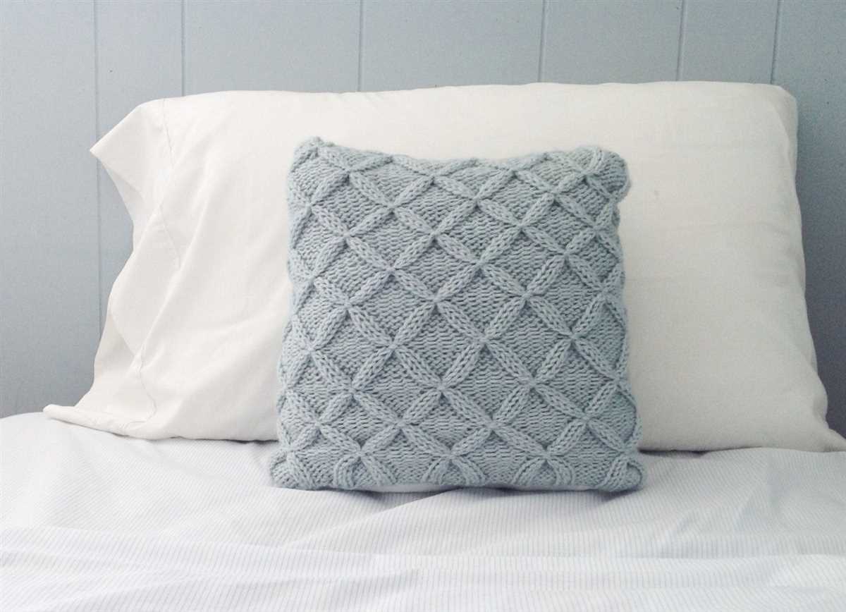 Knitted pillow cover patterns