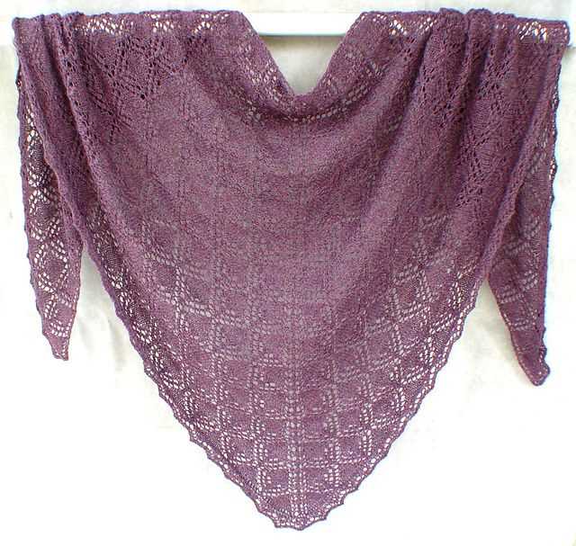 Easy knit prayer shawl pattern
