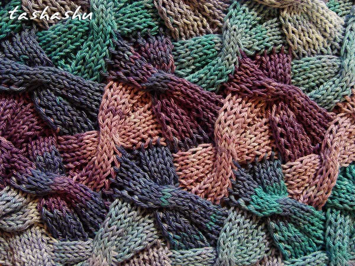 Patchwork scarf knitting pattern
