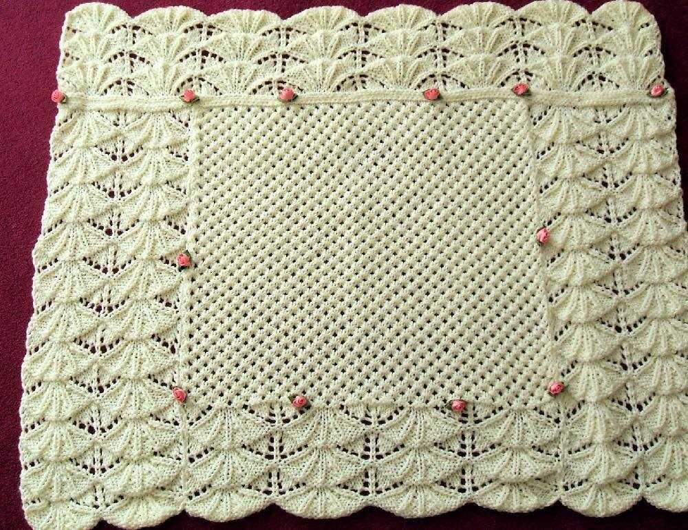 Free printable knitting patterns for baby blankets uk