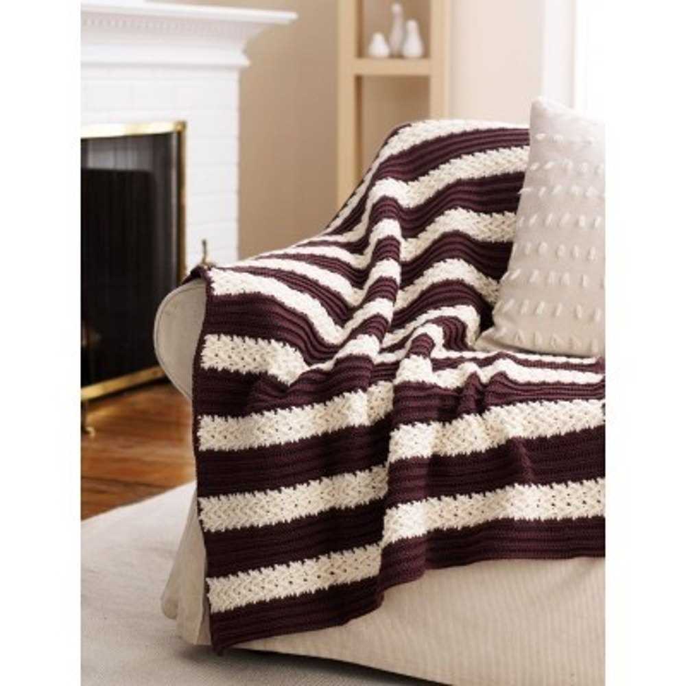 Herringbone knit blanket pattern free