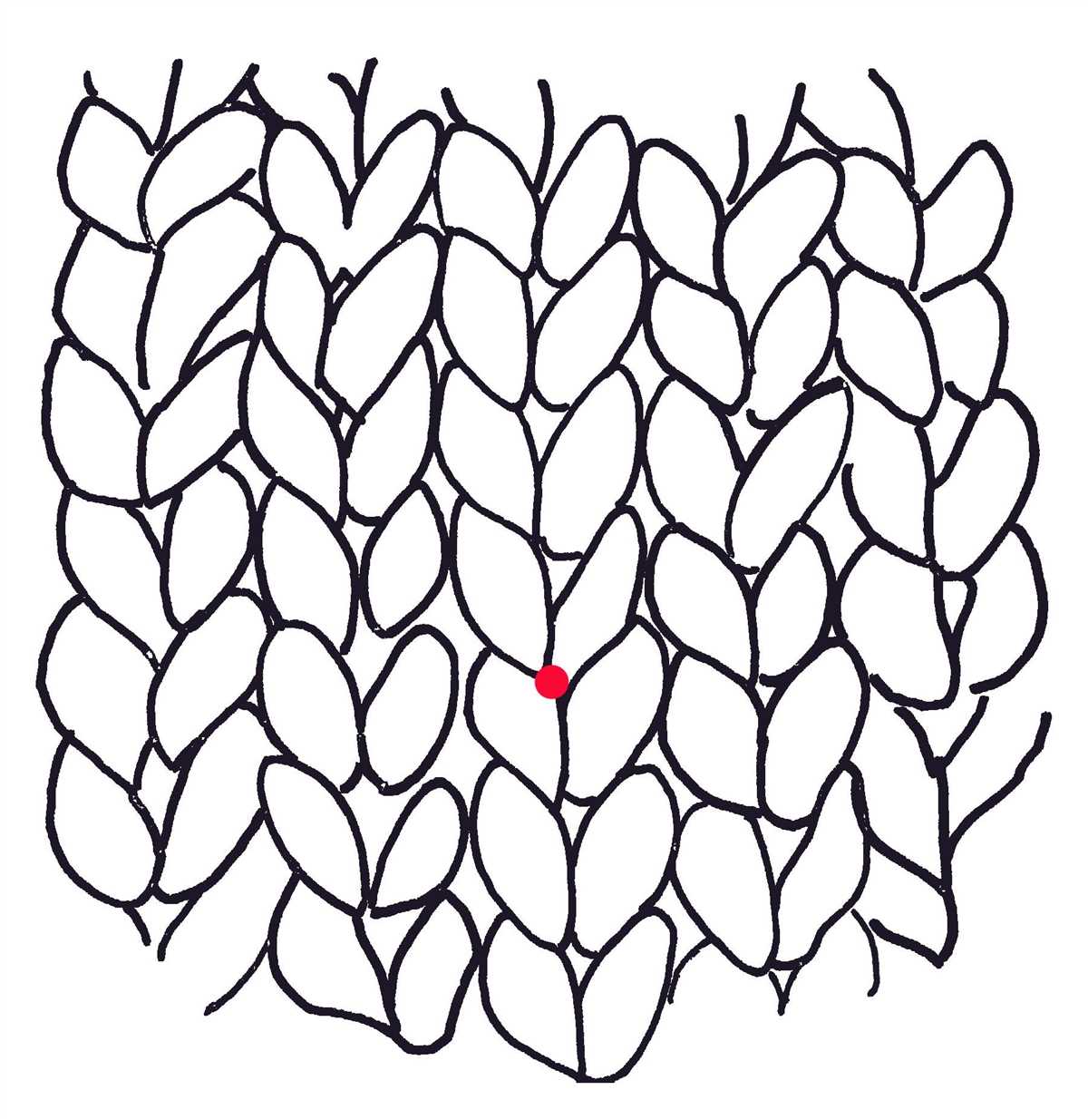 Draw knitting pattern