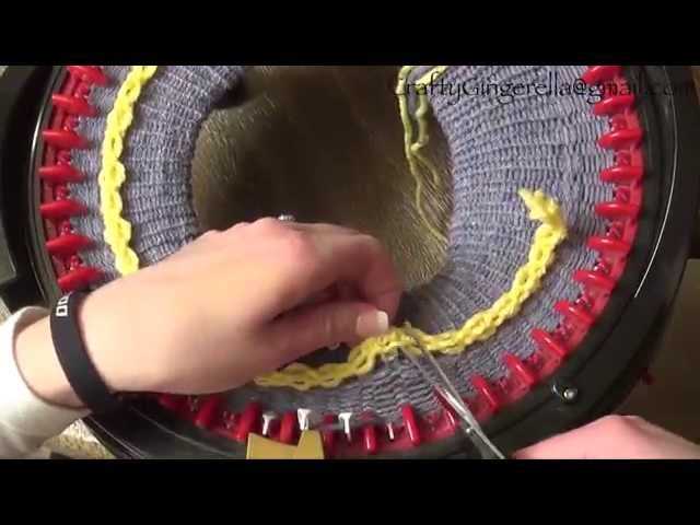 Knitting machine hat pattern
