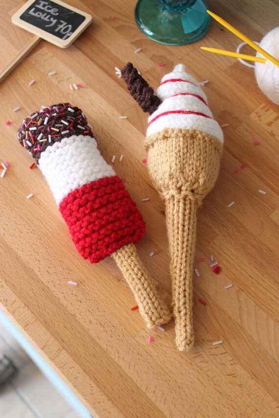 Ice cream knitting pattern