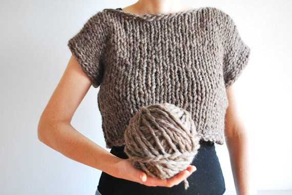 Free crop top knitting pattern