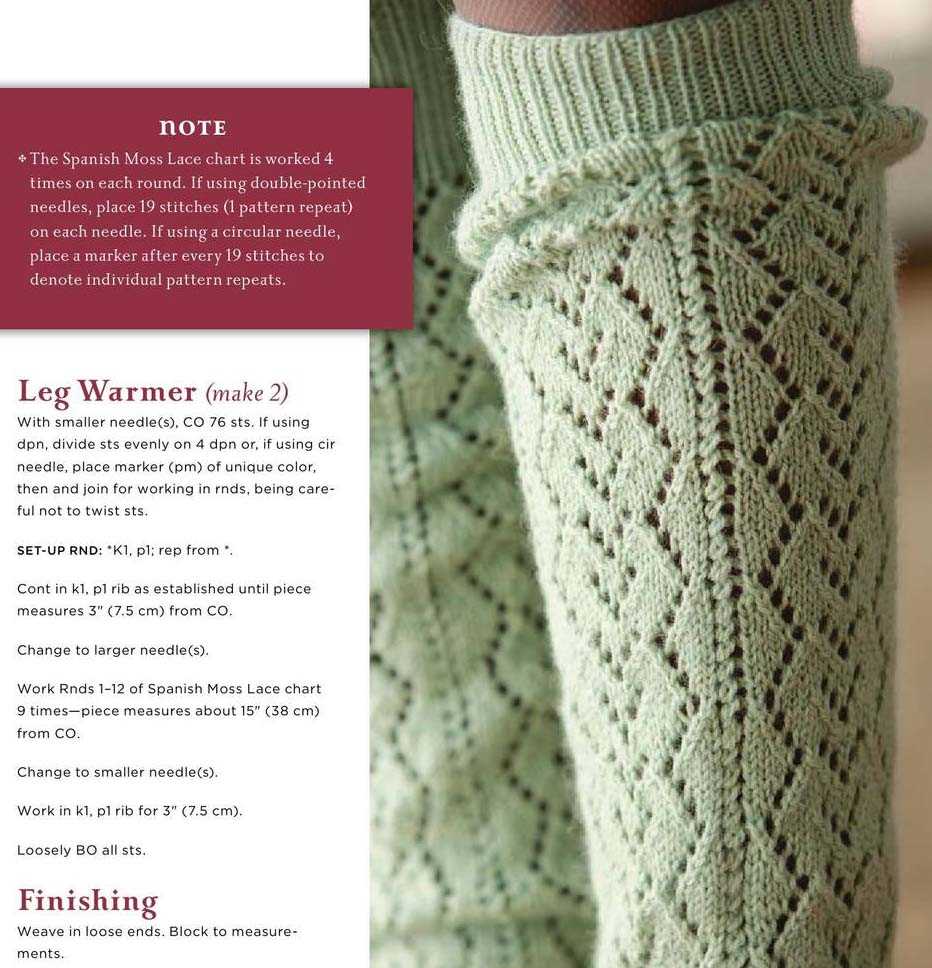 Free easy leg warmer knitting patterns