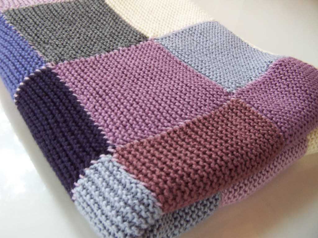 Honeycomb stroller blanket knitting pattern
