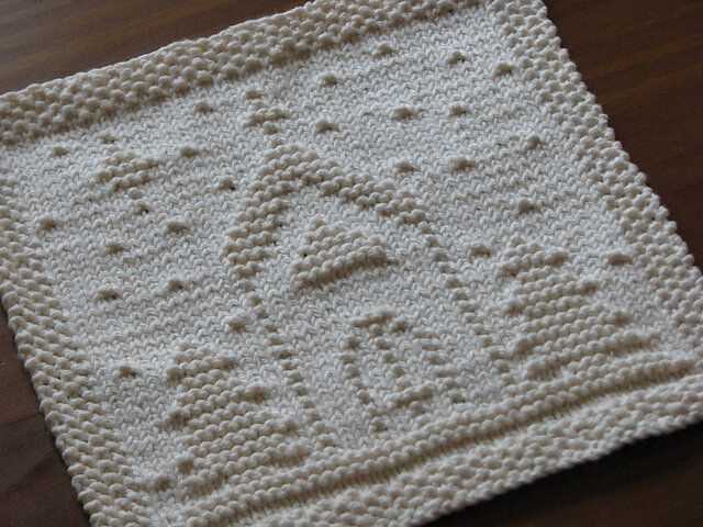 Christmas dishcloth knitting patterns free