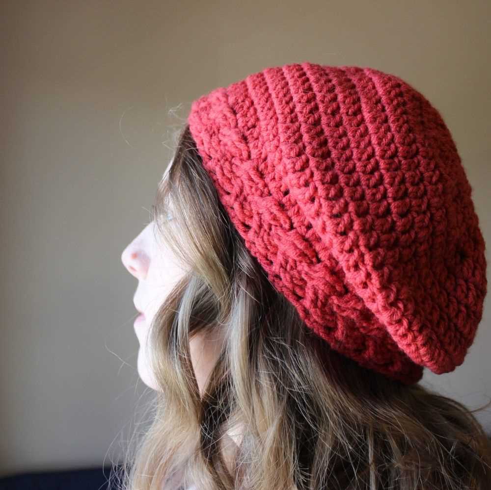 Free knit beret hat patterns
