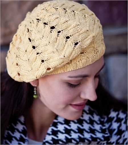 Free knit beret hat patterns