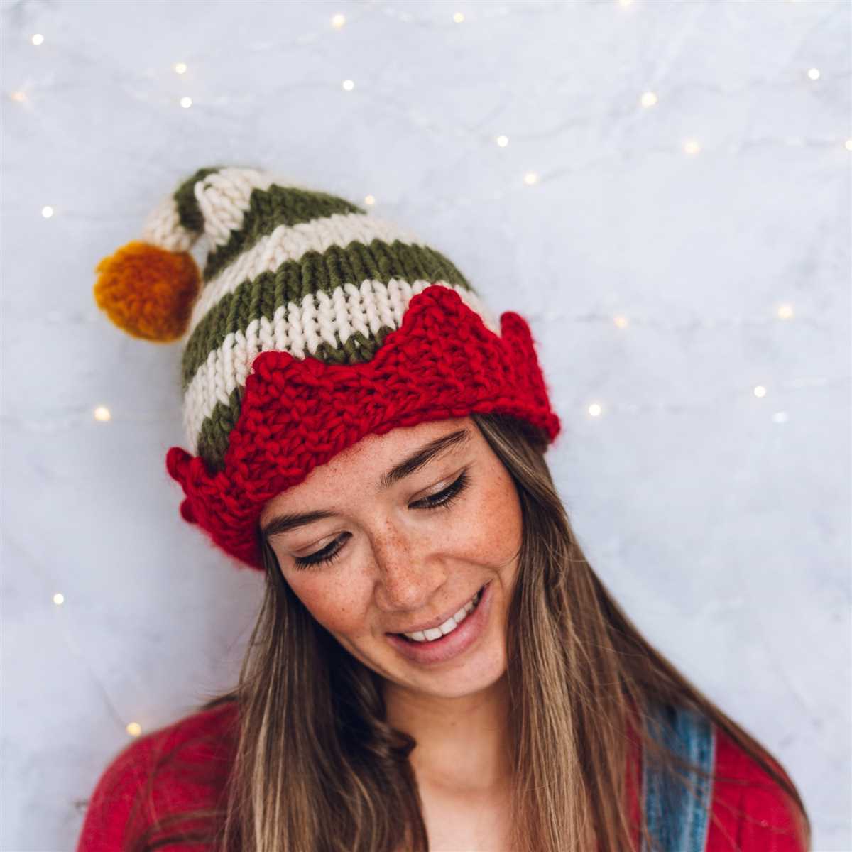 Free knitted elf hat pattern