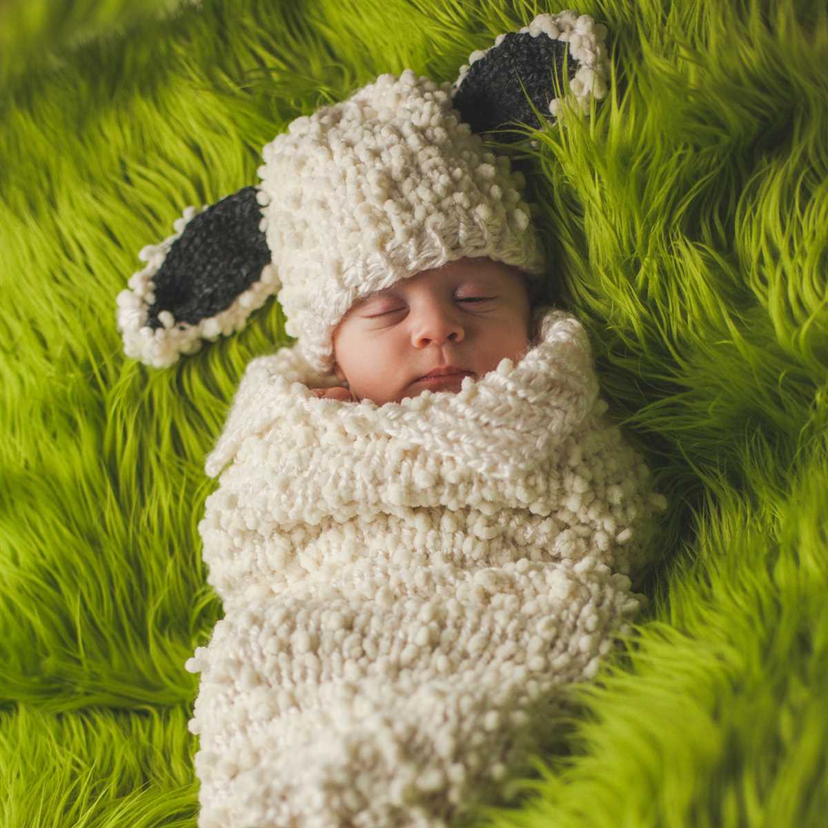 Free knitted sheep hat pattern