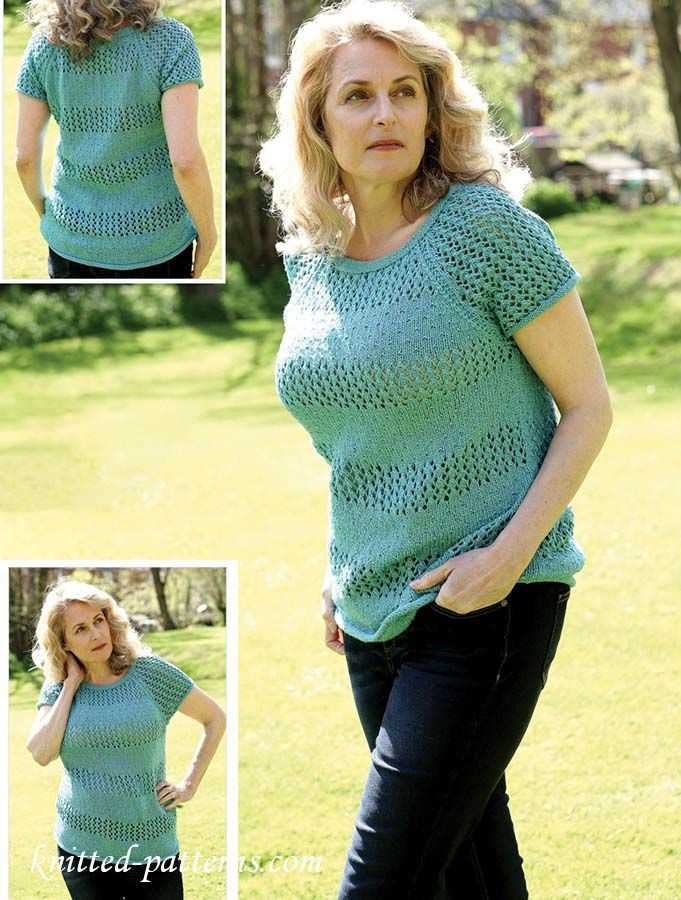 Free knitting patterns for ladies summer tops