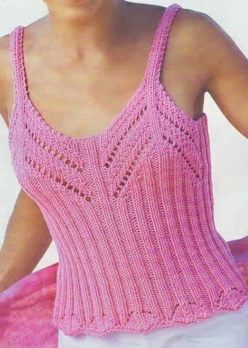 Free knitting patterns for ladies summer tops