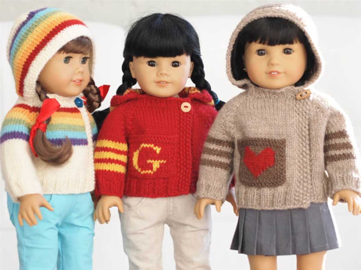 Free knitting patterns for our generation dolls