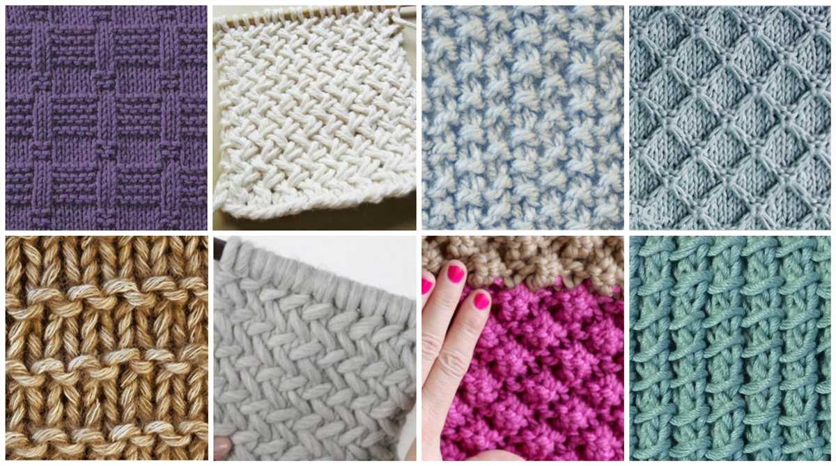 10 stitch knit pattern variations